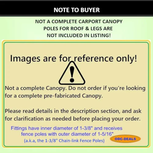 Slant roof canopy frame kit setup