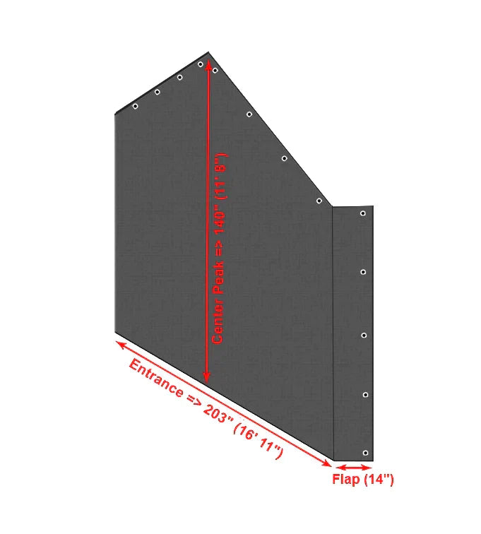End Tarp for Carport Enclosure #ET1018 -from 56.97! Shop now at OdcDeals