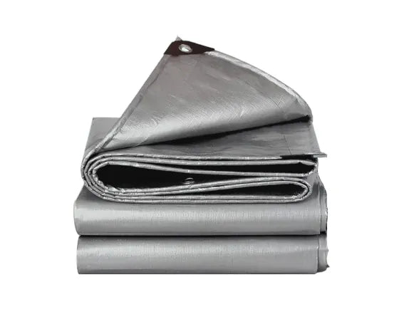Silver Canopy Tarp Tarpaulin 6 Oz 12 Mil Heavy Duty #ST12M