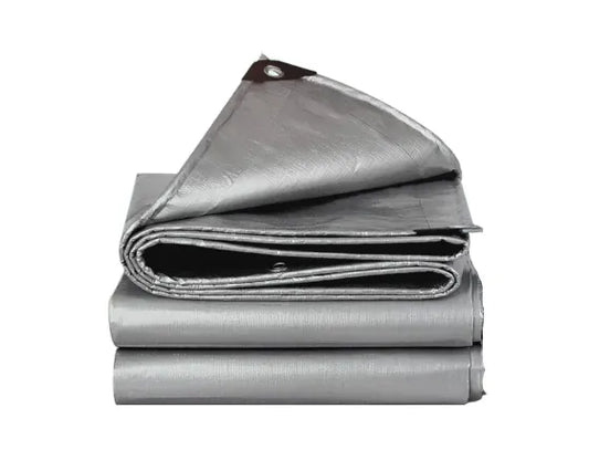 Silver canopy tarp tarpaulin 6 oz 12 mil heavy duty canopy cover replacement