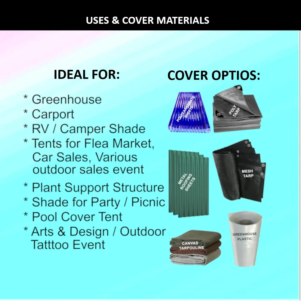 canopy frame brackets-High Gable Reinforced Canopy Fittings Kit 1-3/8"I-covers