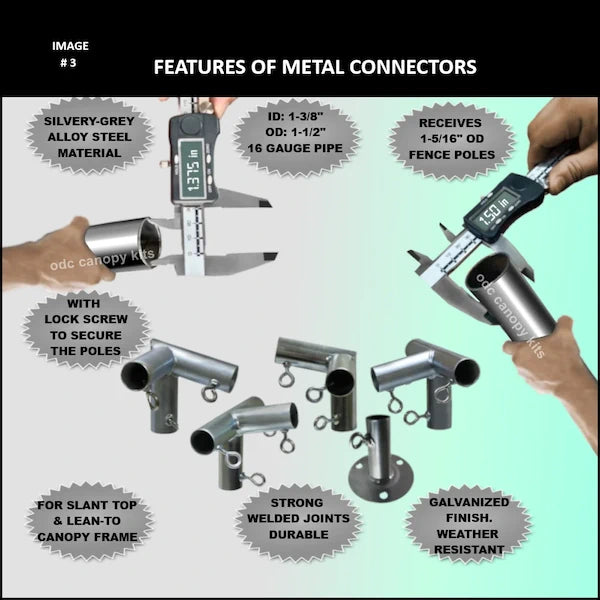 Slant Roof Canopy Brackets with Eye-Bolt | Canopy Fitting Kit