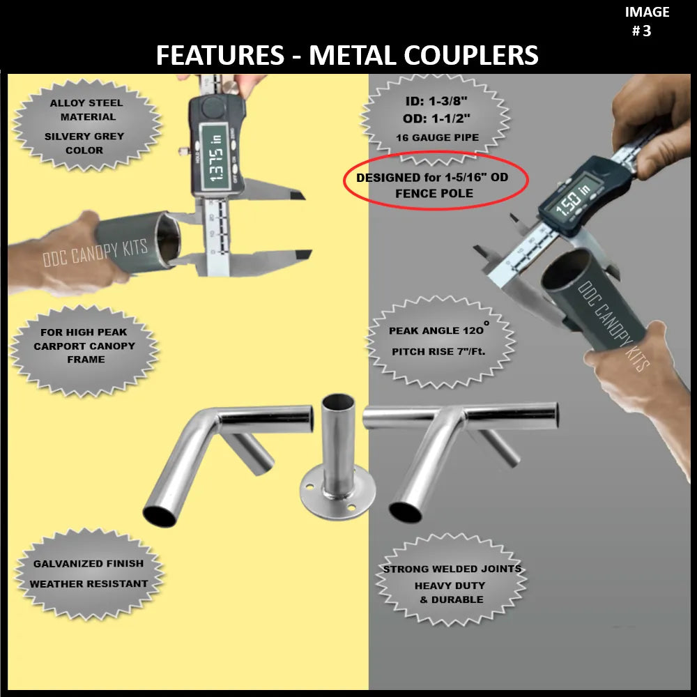 canopy frame brackets-Canopy Fittings Kit 1-3/8" ID High Peak #HPC138 -from 68.99! Shop now at OdcDeals