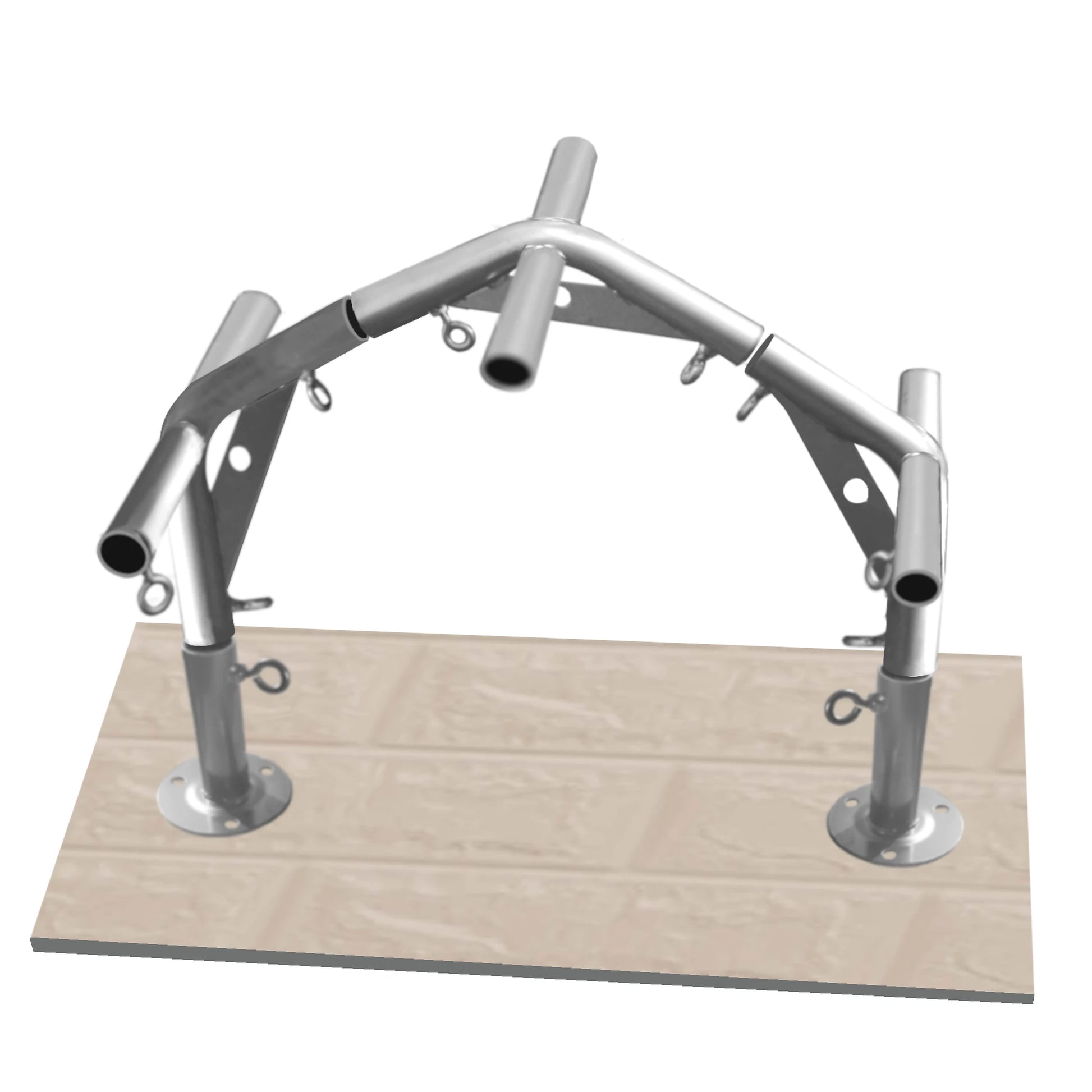 Extra midsection for reinforced 1-3/8 inch ID high peak tents – durable steel connector for canopy frames and tarps