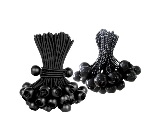 8" Black Ball Bungee Canopy Tarp Tie Down Cords Ropes - Shop now at OdcDeals