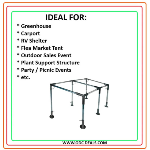 Slant Roof Canopy Brackets Kit with Eye-Bolt | 2 3/8 Canopy Fitting Kit