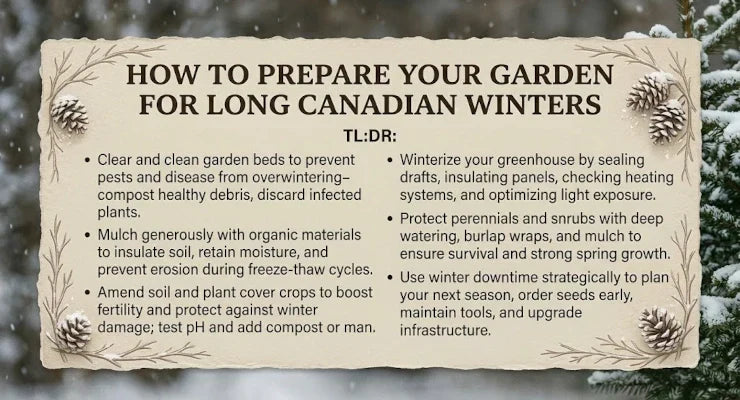 How to winterize your garden