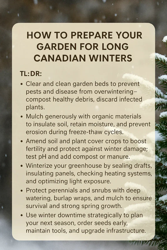 How to prepare your garden for long winters