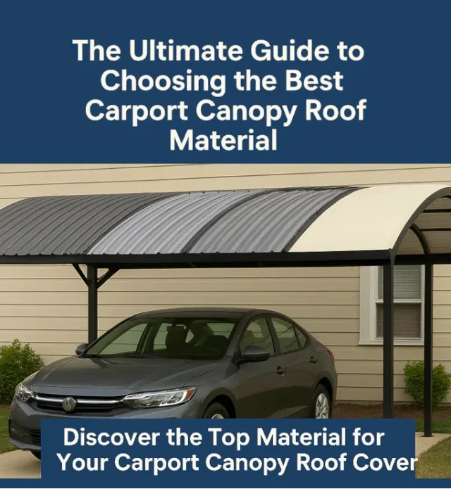 Canopy roofing materials blog post