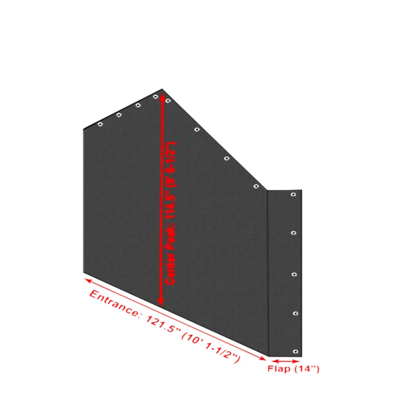 End tarp for carport enclosure #ET1018 – heavy-duty weatherproof tarp for carports and canopies