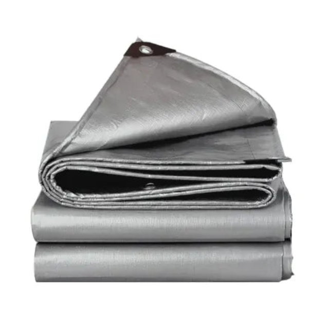 Silver canopy tarp tarpaulin 6 oz 12 mil heavy duty canopy cover replacement
