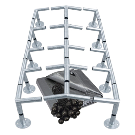 Metal low-peak carport kit from odcdeals