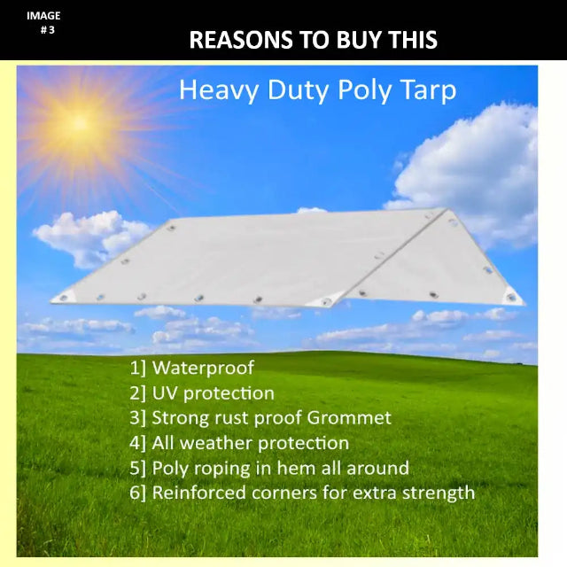 New Heavy Duty Tarp 12mil White -from 24.67! Shop now at OdcDeals