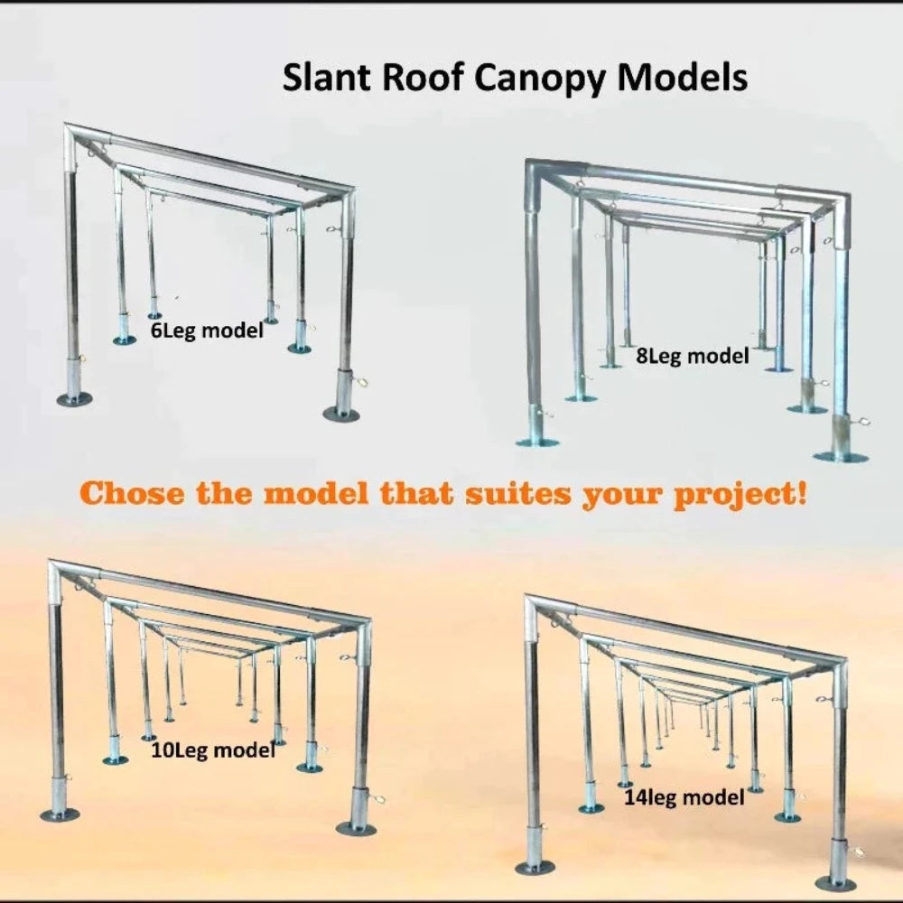 Slant Roof Canopy Fittings Kit with Eye-bolt. No Tarp & Poles - From $157.99! Shop now at ODC DEALS