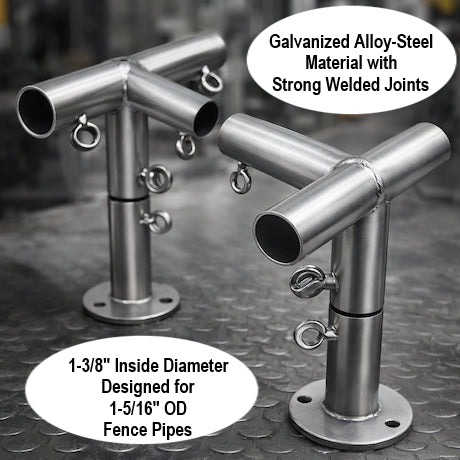 Features of Slant roof Metal pipe brackets from odc canopy kit deals