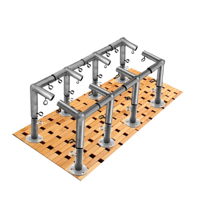 Slant Roof Canopy Brackets Kit with Eye-Bolt | 2 3/8 Canopy Fitting Kit