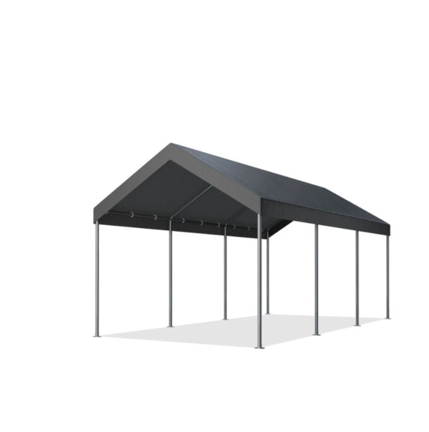 Grey tarp outdoor canopy tent 