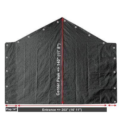 End Tarp for Carport Enclosure - From $56.97! Shop now at ODC DEALS