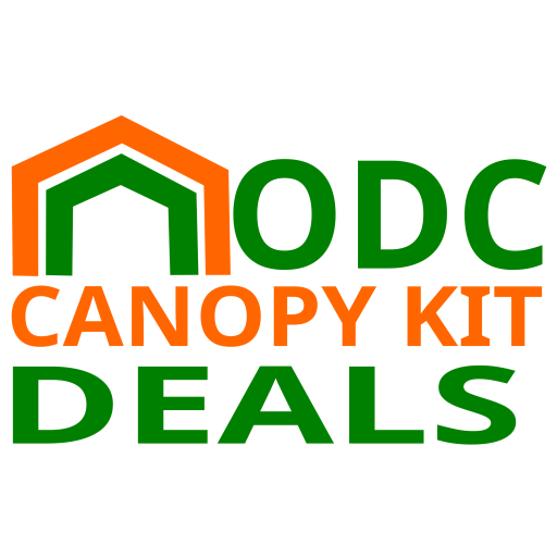 Logo for ODC Canopy Kit Deals with green and orange text brand colors