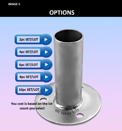 Canopy Foot Pads for 1-3/8 & 1-5/8 Carport Tent Pipes #138FP158 -from 41.99! Shop now at OdcDeals