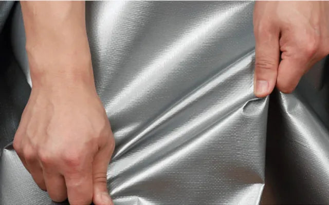 Silver canopy tarp tarpaulin 6 oz 12 mil heavy duty canopy cover replacement