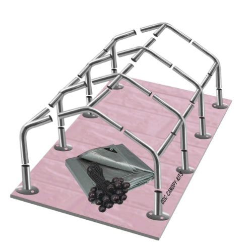 High peak carport kit 1-¾ inch steel metal brackets heavy duty canopy fitting kit TK134