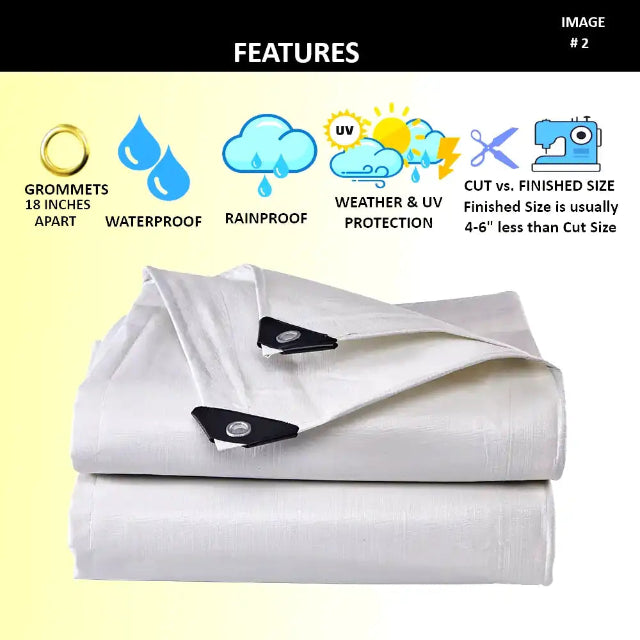 New Heavy Duty Tarp 12mil White -from 24.67! Shop now at OdcDeals