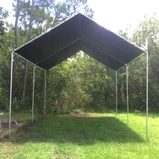 Carport Canopy Kit with Tarp High Peak 1-3/8 ID - From $89.99! Shop now at ODC DEALS
