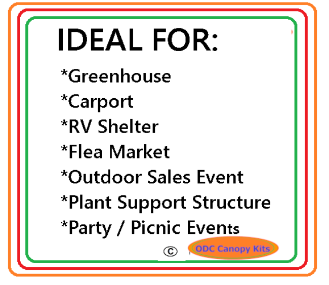 Low Peak Canopy Kits with Tarp w/o Poles - From $98.98! Shop now at ODC DEALS