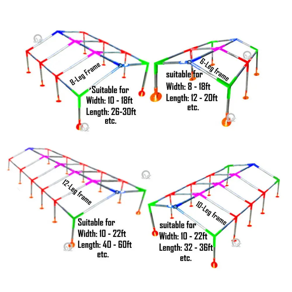 Low Peak Canopy Frame Only Fitting Kit 1-3/8" ID - From $50.00! Shop now at ODC DEALS