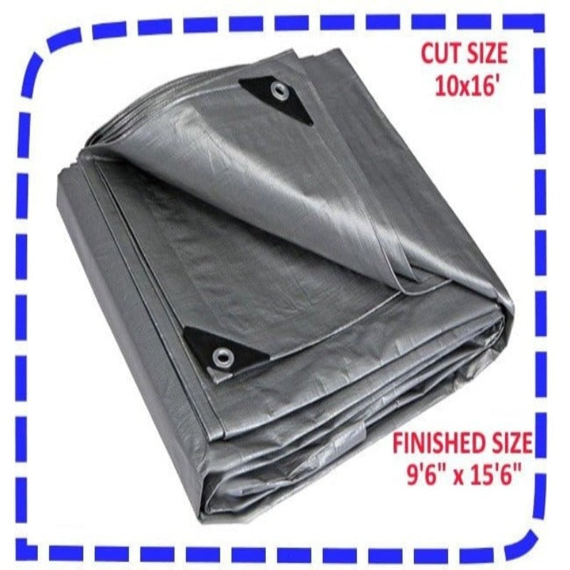 Silver Canopy Tarp Tarpaulin 6 Oz 12 Mil Heavy Duty #ST12M - From $24.67! Shop now at ODC DEALS