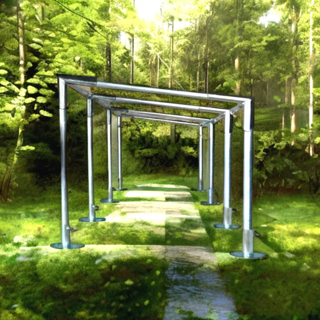 Slant Roof Canopy Brackets Kit - w/ Eye-bolt-demo2-OdcDeals-canopy frame brackets