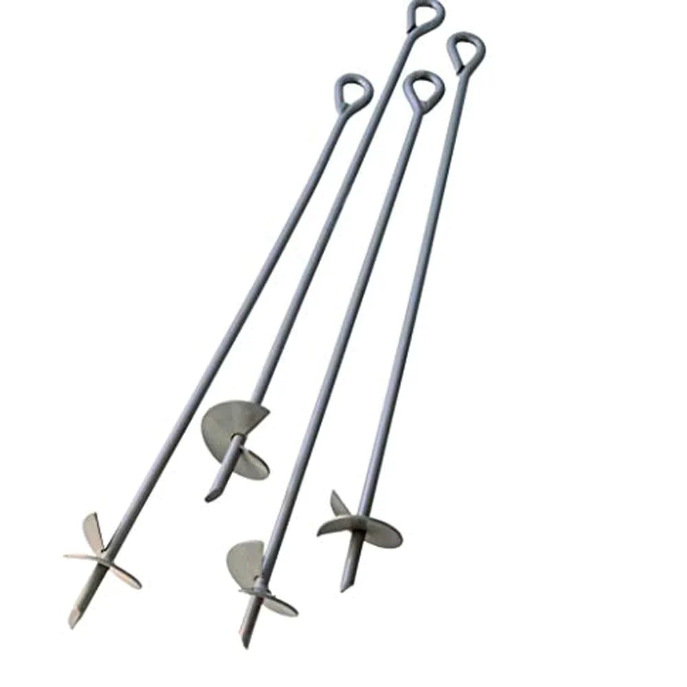Canopy Stakes - Rebar Auger Screw Ground Anchors Tent Marquee -from 29.97! Shop now at OdcDeals