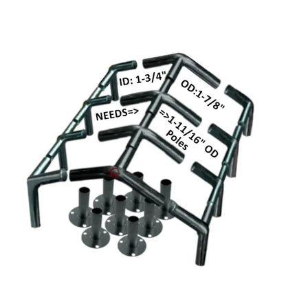 Canopy Fittings Kit High Peak 1-3/4" ID 1-7/8" OD - From $108.00! Shop now at ODC DEALS