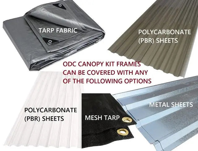 Slant Roof Canopy Kits w/o Tarp -from 42! Shop now at OdcDeals