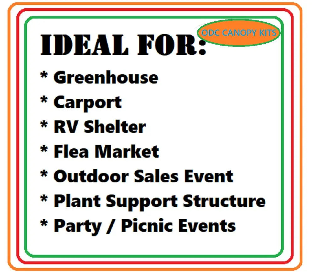 Slant Roof Canopy Kits w/o Tarp -from 42! Shop now at OdcDeals
